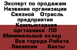 Эксперт по продажам › Название организации ­ Связной › Отрасль предприятия ­ Компьютерная, оргтехника, ПО › Минимальный оклад ­ 24 000 - Все города Работа » Вакансии   . Ханты-Мансийский,Нефтеюганск г.